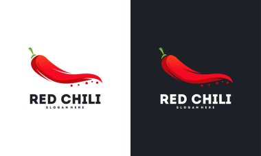Fire Hot Chili logosu konsept vektörü tasarladı, Baharatlı Pepper logosu şablon dizayn etti