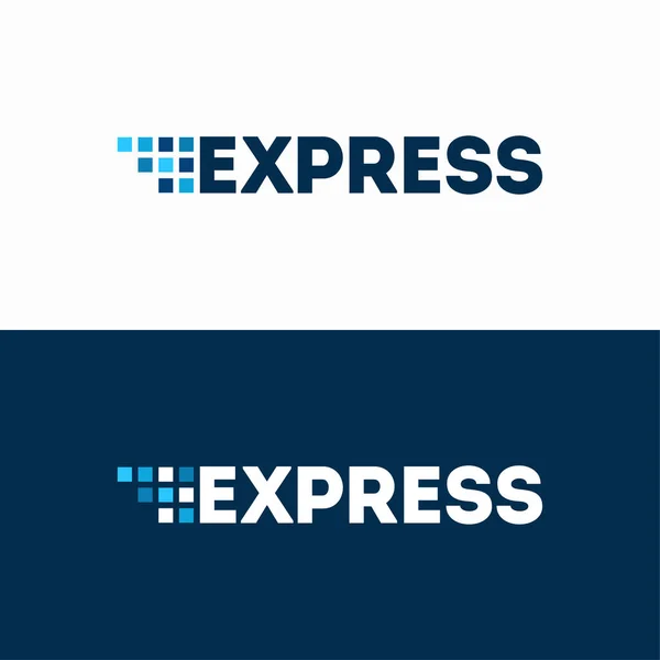 Вектор Дизайна Логотипа Fast Forward Express Шаблон Логотипа Modern Express — стоковый вектор