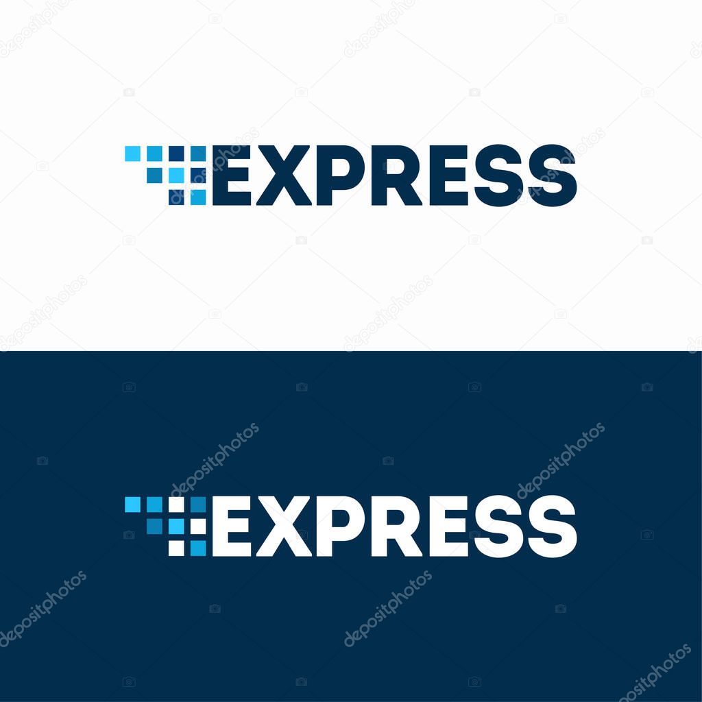 Fast Forward Express logo designs vector, Modern Express logo template, design concept