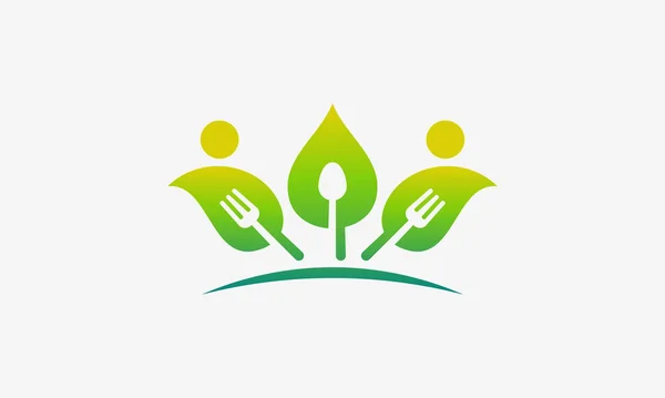 Vecteur Concept Conceptions Logo Groupe Alimentaire Modèle Logo Alimentaire Naturel — Image vectorielle