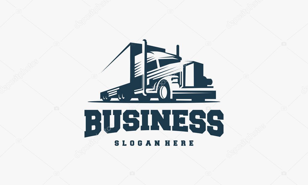 Truck logo designs template vector, cargo logo, delivery, Express Logistic