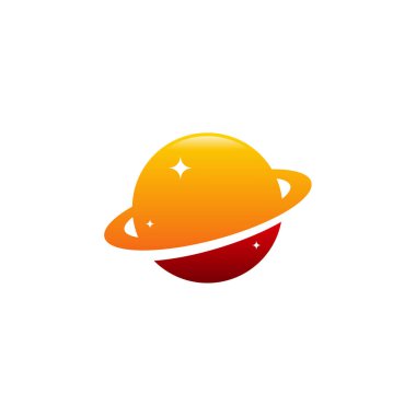 Gezegen logosu, iletişim vektörü, dünya çapında çizgi biçimi, logo simgesi simgesi dizayn ediyor