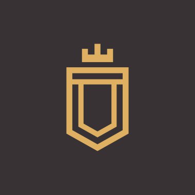 Kral Kalkanı logo tasarımları, Lüks Kalkan logo şablonu