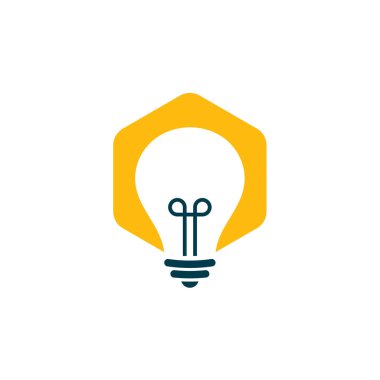 Ampul logosu vektör tasarım şablonu