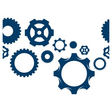 Vites Mekanik Siluet Simgesi Vektörü