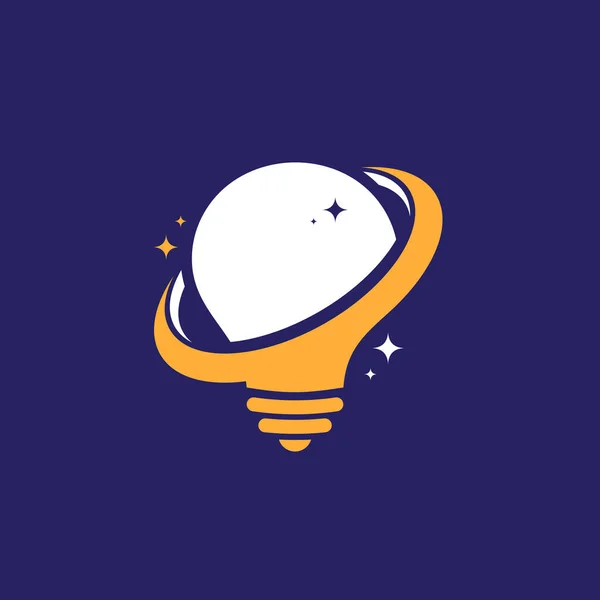 Idea Planet 디자인 Vector Bulb 디자인 — 스톡 벡터