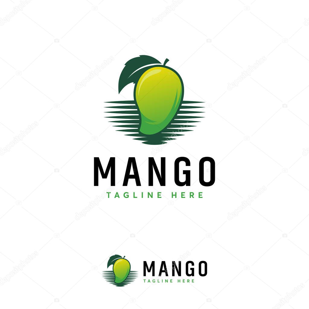 Fresh Mango Fruit logo designs vector, Fruit Store logo