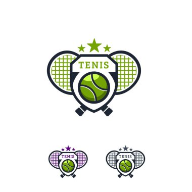 Tenis Spor Logosu Rozet Tasarımı, Tenis Amblem Şampiyonluğu Vektörü