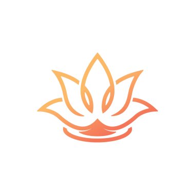 Satır Lotus Logosu vektör dizayn etti