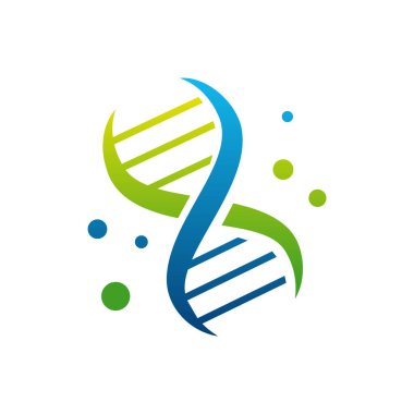 DNA Helix logosu konsept vektörü dizayn etti