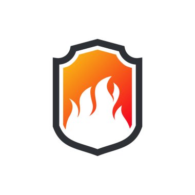 Kalkan Logosu vektör dizayn eder, Kalkan logosu konsept vektörü dizayn eder