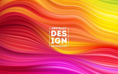 Dalga sıvısı renk arkaplanı, Modern renkli akış posteri, tasarım projeniz için sanat tasarımı