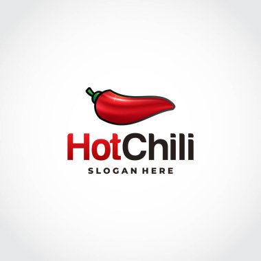 Kırmızı Acılı Chili logosu ağ biçimli tasarımlar, Baharatlı Pepper logosu şablon dizaynları