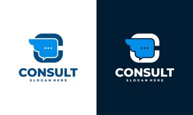 Talk Fly logo tasarım simgesi, Hızlı Danışman logo şablon tasarım konsept vektörü