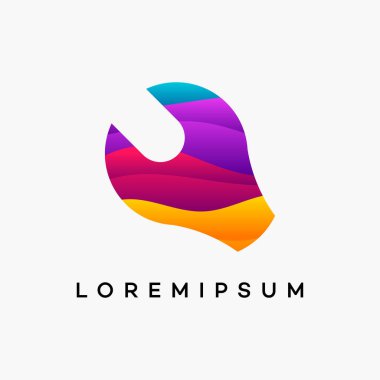 Modern Anahtarlı Servis logo şablonu, Servis Mekanik logosu tasarımları