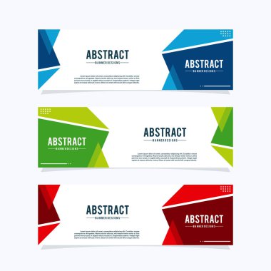 Modern web pankartları şablonu. Reklam işi için evrensel tasarım