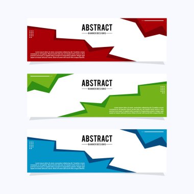 Modern web pankartları şablonu. Reklam işi için evrensel tasarım