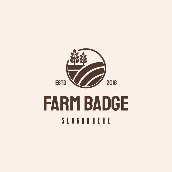 Lüks Tahıl Logosu Konsepti Tarım Buğdayı Logosu Şablon Vektör Simgesi — Stok Vektör