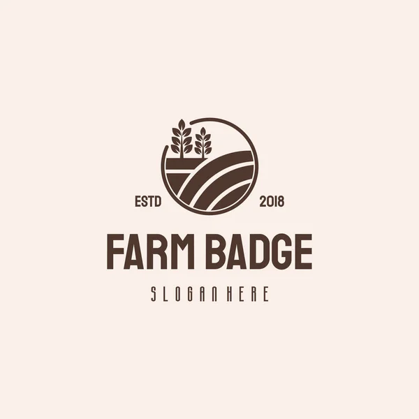 Lüks Tahıl Logosu Konsepti, Tarım Buğdayı Logosu Şablon Vektör Simgesi, Çiftlik logosu