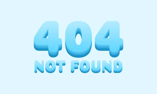 Modern Colorful 404 Page Found Error Background Illustration 404 Error - Stok Vektor