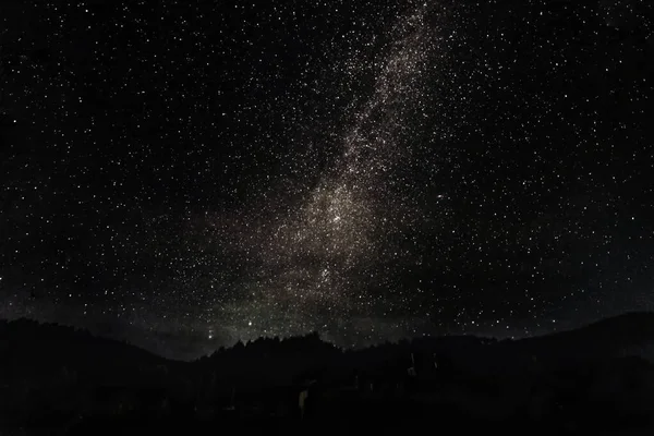 Cielo Estrellado Nocturno Vía Láctea — Foto de Stock