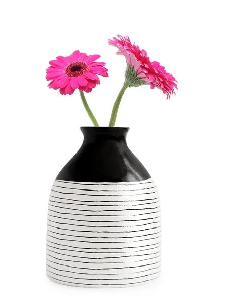 Vaso com flor de gerbera — Fotografia de Stock