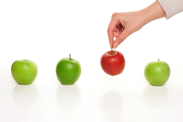 Picken verschillende apple — Stockfoto