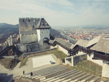 Medieval castle in Celje clipart
