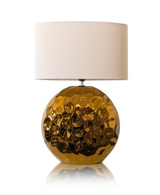 Beyaz üzerine izole edilmiş zarif modern lamba.