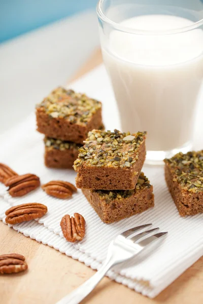 Gesunde Paläo-Brownies — Stockfoto