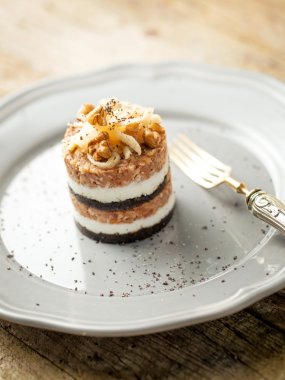 geleneksel Sloven pasta Prekmurska gibanica
