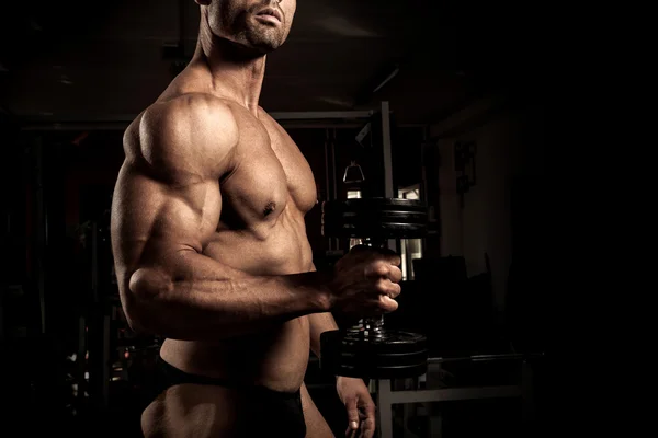 Body builder posing — Stock Photo, Image