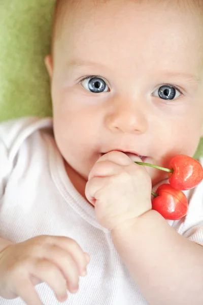 Baby girl lying — Stock Photo, Image