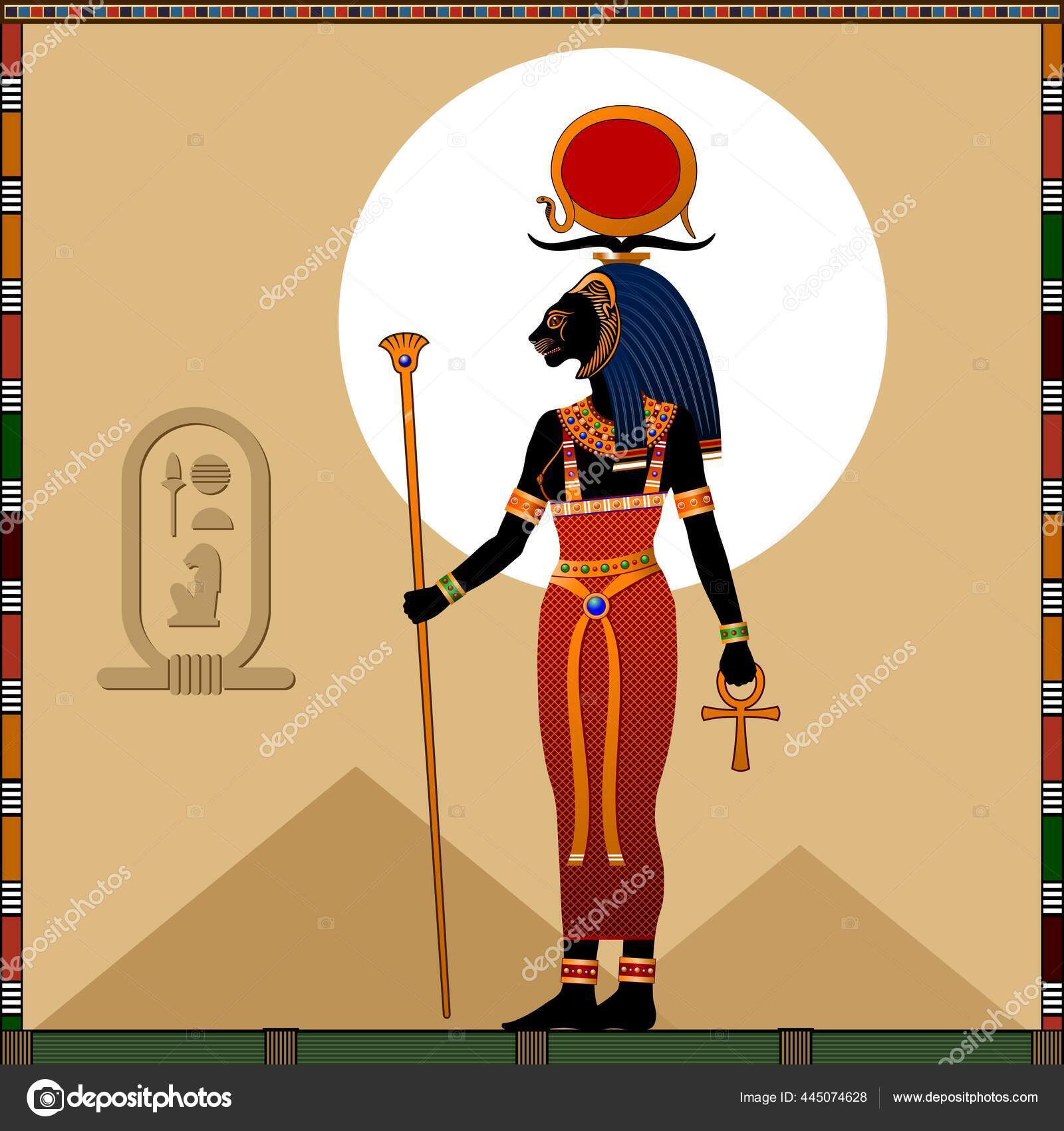 Antik Mısır Dini Tanrıça Sekhmet Sekhmet Kadim Bir Kadim Kavurucu