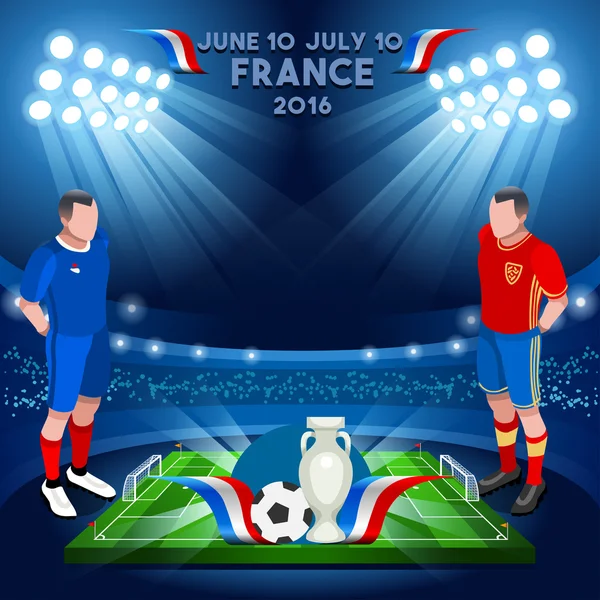 France 2016 Championship — Stockový vektor