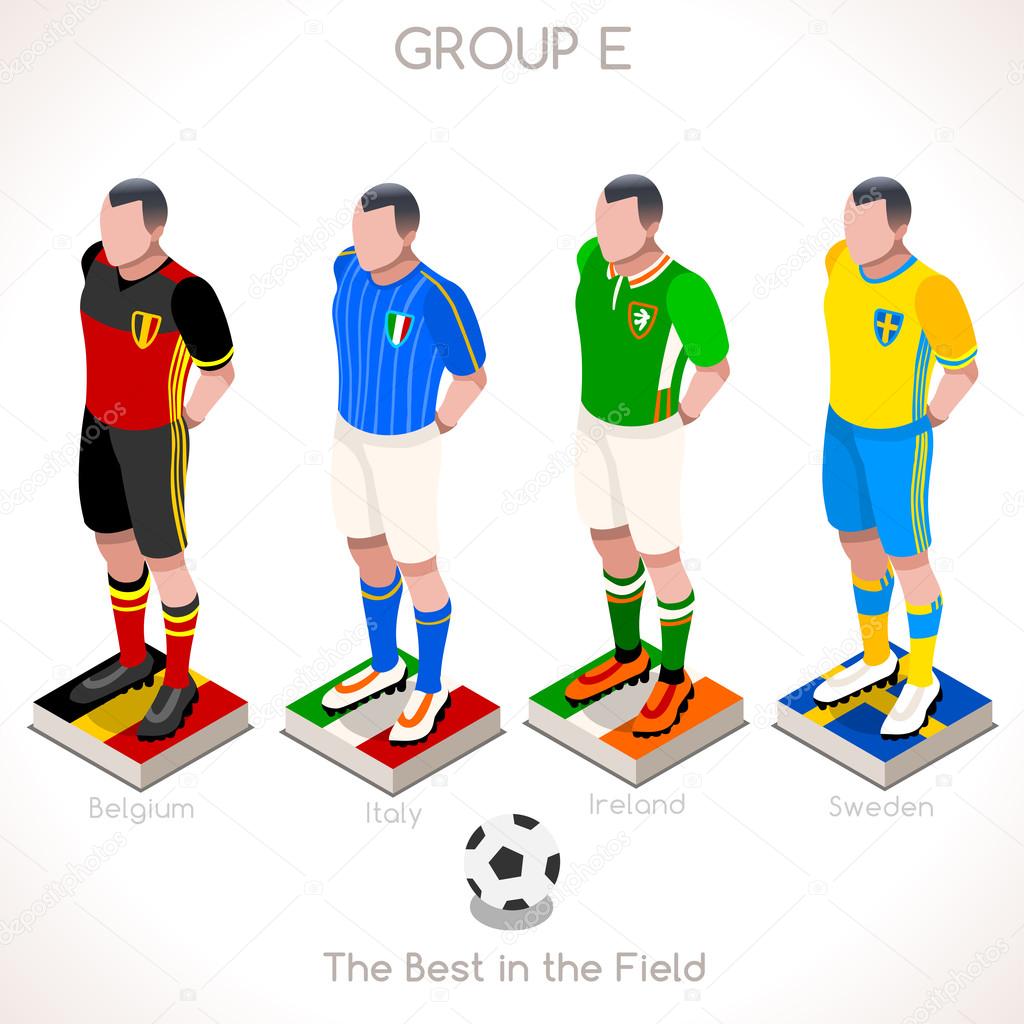 EURO 2016 Championship GROUP E Stock Vector by ©aurielaki 107426504