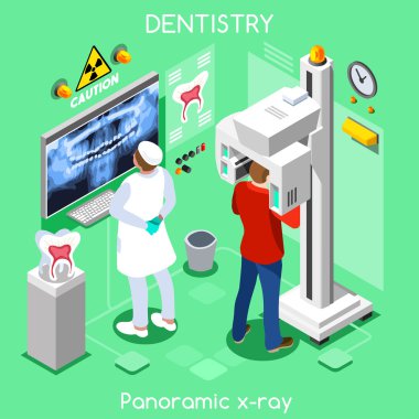 Diş hekimi ve hasta x ray Radyografi sözlü görüntüleme diş diş panoramik diş Merkezi.