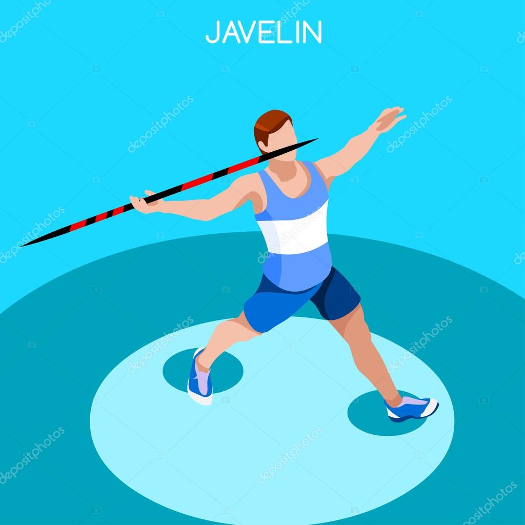 Athletics Javelin Summer Games Icon Set.3D Isometric Athlete.Sporting Championship International Athletics Competition.Sport Infographic Athletics High Jump Vector Illustration Stock Vector by ©aurielaki 110498166