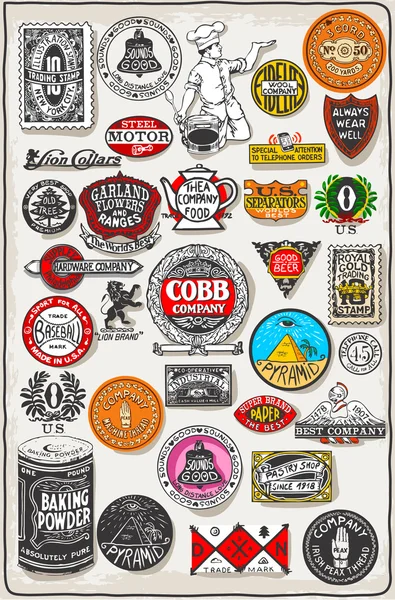 Plaque d'étiquette californienne vintage, noir et or — Image vectorielle