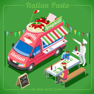 Food Truck 04 Vehicle Isometric