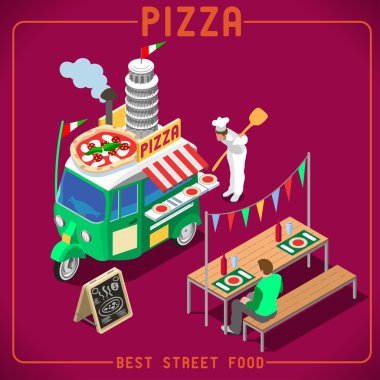 Food Truck 05 Vehicle Isometric
