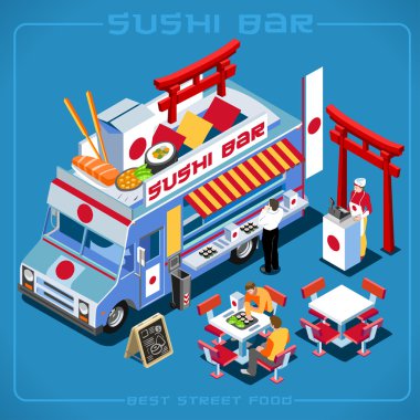 Food Truck 06 Vehicle Isometric