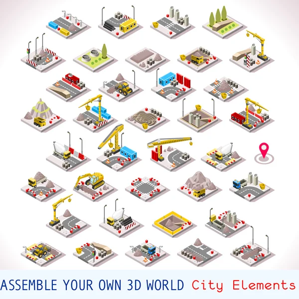 Game Set 02 Building Isometric — Stockvector