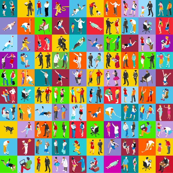 People 01 MEGA Set Isometric