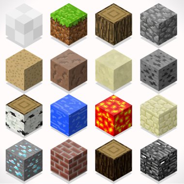 Benim 04 öğeleri izometrik Cubes