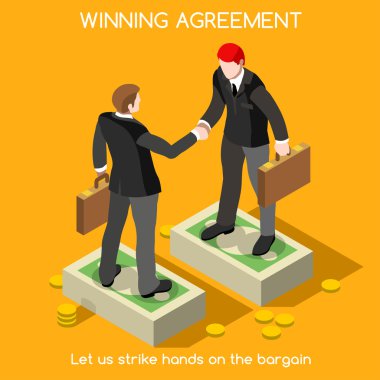 Handshake 02 People Isometric