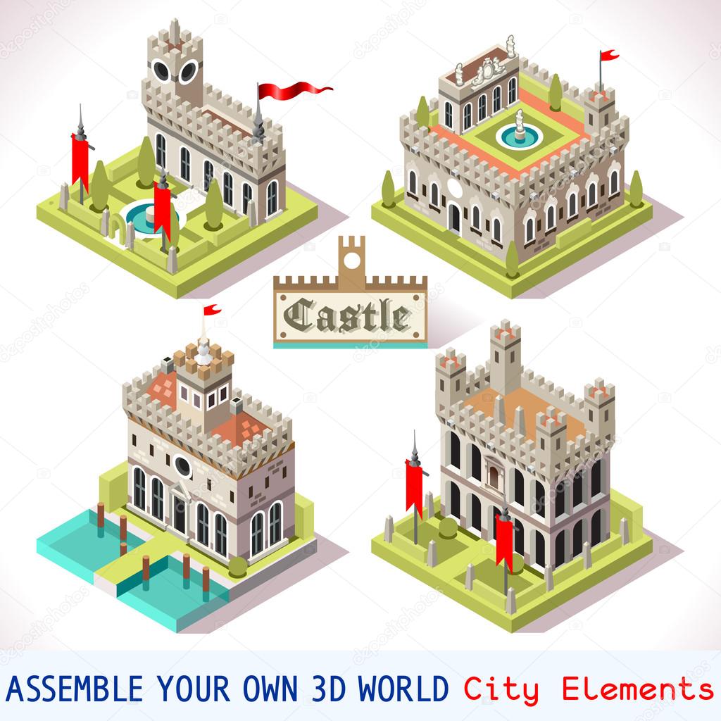 Castle 02 Tiles Isometric