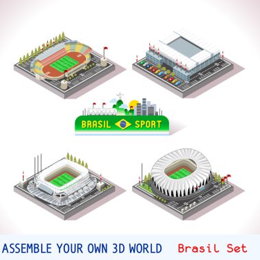 Game Set 10 Building Isometric clipart