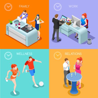 Life Time 01 People Isometric