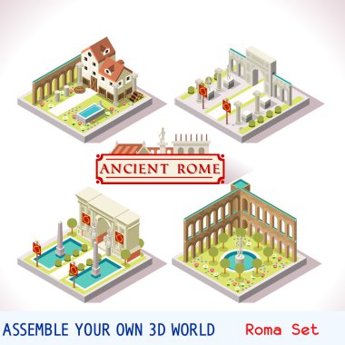 Roman 02 Tiles Isometric